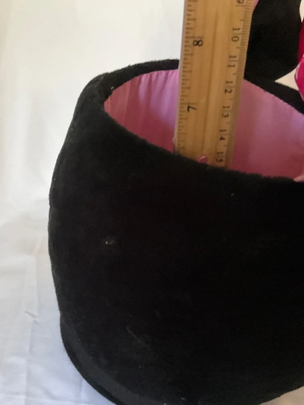 Disney Minnie Mouse Plush Head Basket Pink Polka Dot Bow Tote Easter Halloween